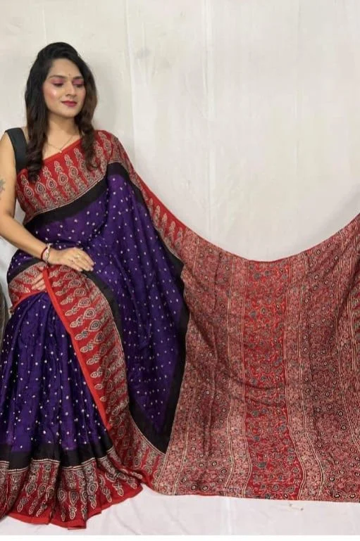 Printed Crepe Silk Saree