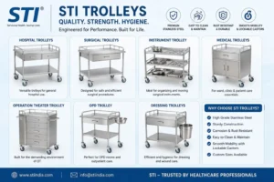 Hospital Surgical OT Trolley