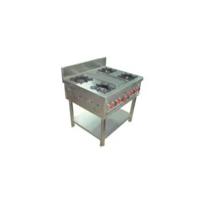 Stainless Steel Four Burner Gas Stove for Cooking