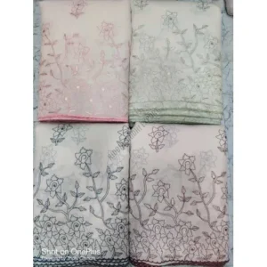 Cotton Thread Embroidery Fabric