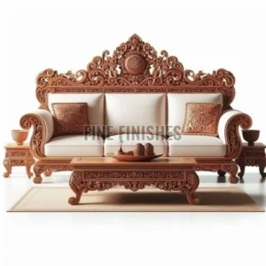 Antique Royal Handcrafted Wooden Sofa