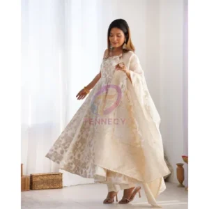 Banarasi Jacquard Anarkali Set