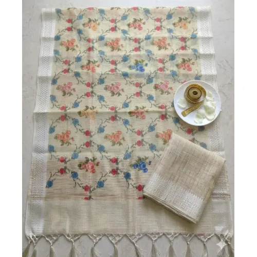 Banarasi Linen Silk Saree