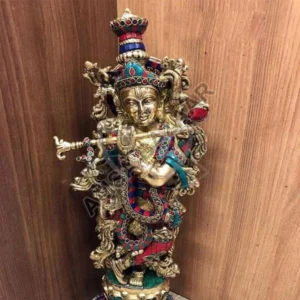 Brass Krishna Statue