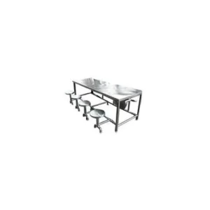 Stainless Steel Rectangle Dining Table for Hotels