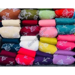 Mul Chanderi Embroidery Fabric