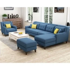 Goodluck Polished Plain Living Room Sofa Set
