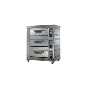 Three Deck Bakery Oven for Baking - Metal, Gas Driven