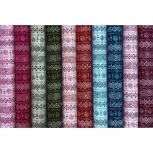 Ladies Bandhej Pattern Cotton Nighty Fabric