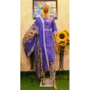 Ladies Blue Suit for Party Wear