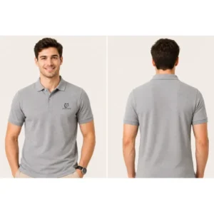 Mens Grey Polo T-Shirts