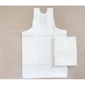 White Cotton Sleeveless Vest