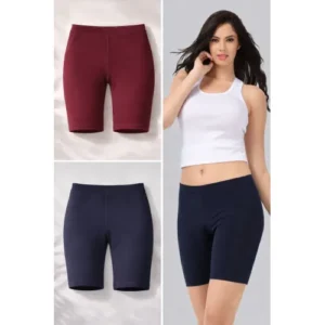 Women Cycling Shorts in Polyester-Spandex Blend